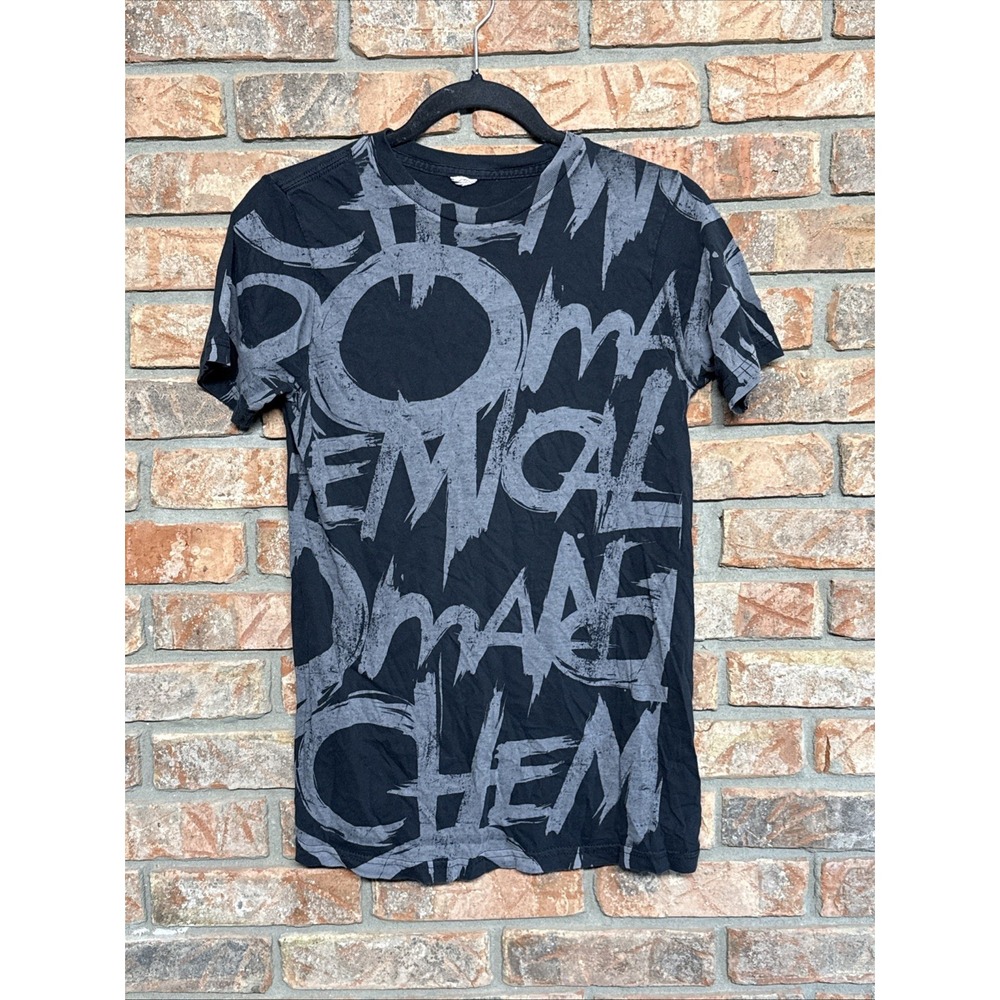 Vintage‎ Y2K My Chemical Romance AOP Shirt Small Band Tee RARE